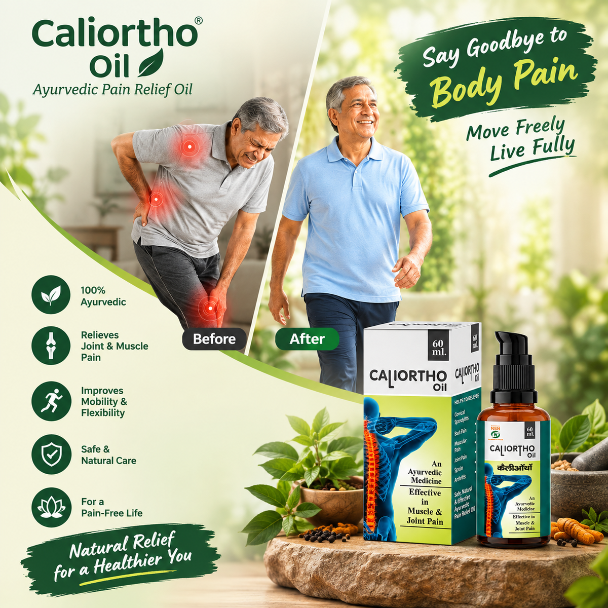 caliortho pain oil buy 1 get 1 Free