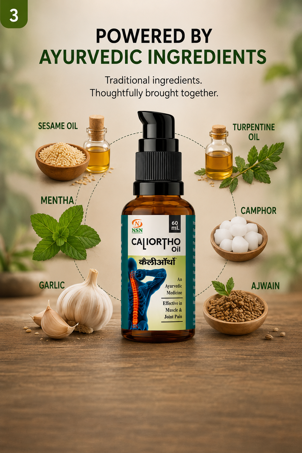 Caliortho Pain Relief Oil